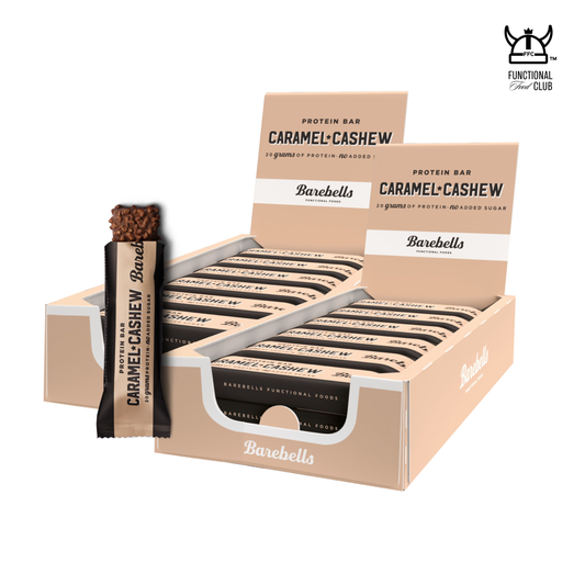 * DOUBLE TROUBLE  * Sweden Barebells Caramel Cashew Protein Bar ( 2 cartons / 24 bars)