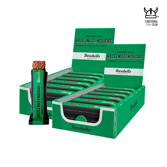 * DOUBLE TROUBLE  * Sweden Barebells Hazelnut & Nougat Protein Bar ( 2 cartons / 24 bars)