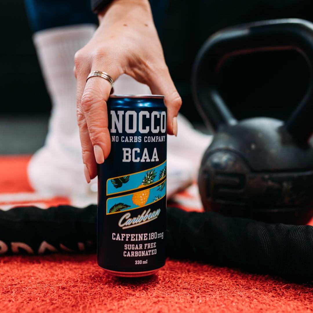 NOCCO BCAA Multi-vitamins Performance Drink - Caribbean (Caffeinated) 12 Cans