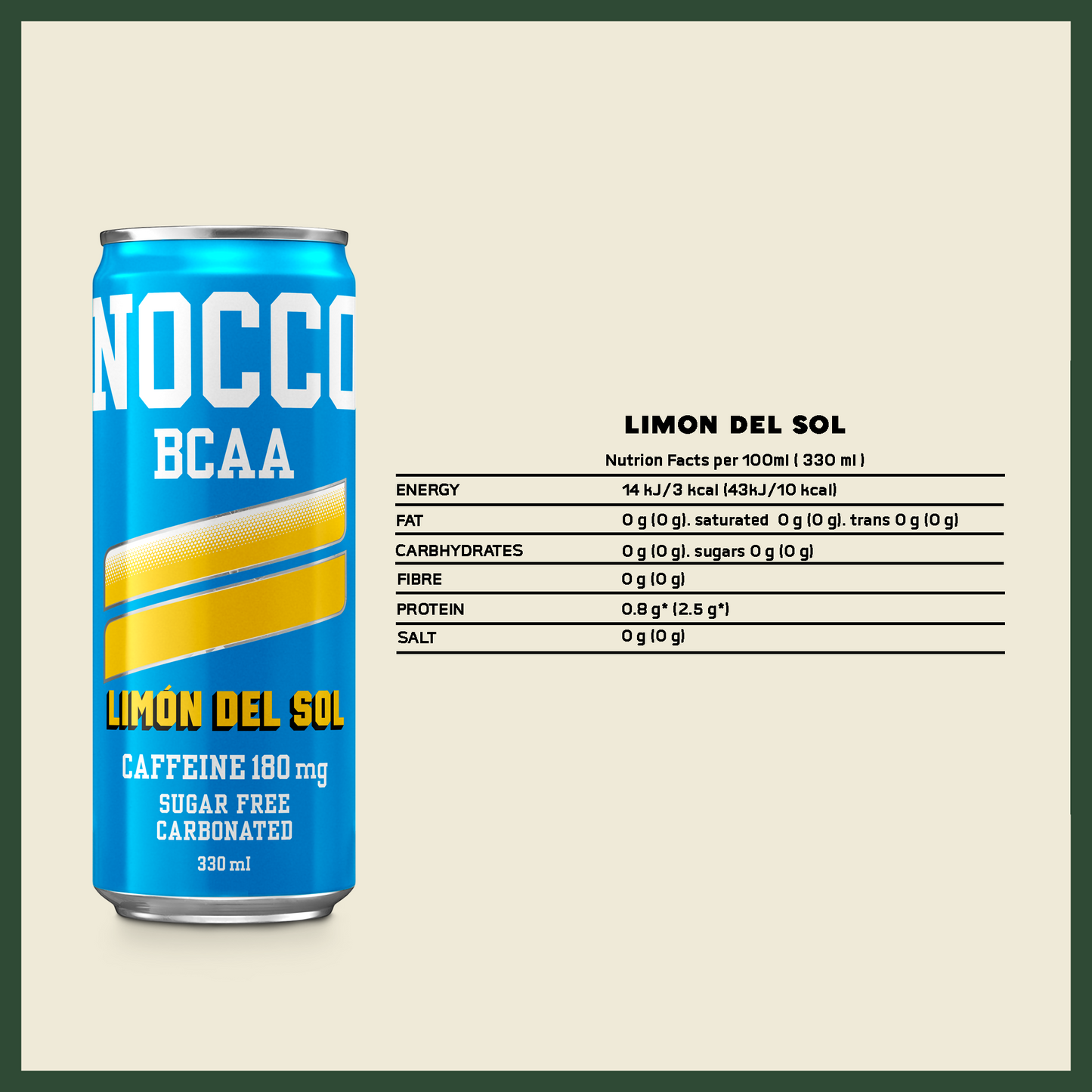 NOCCO BCAA Multi-vitamins Performance Drink - Tasting Kit 5 Cans