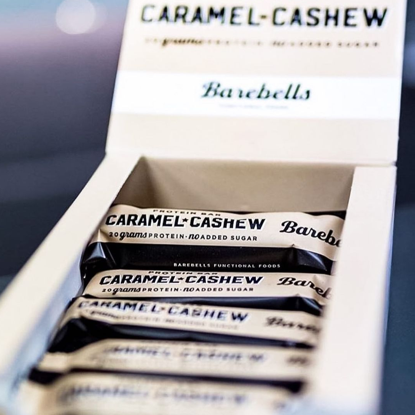 * DOUBLE TROUBLE  * Sweden Barebells Caramel Cashew Protein Bar ( 2 cartons / 24 bars)