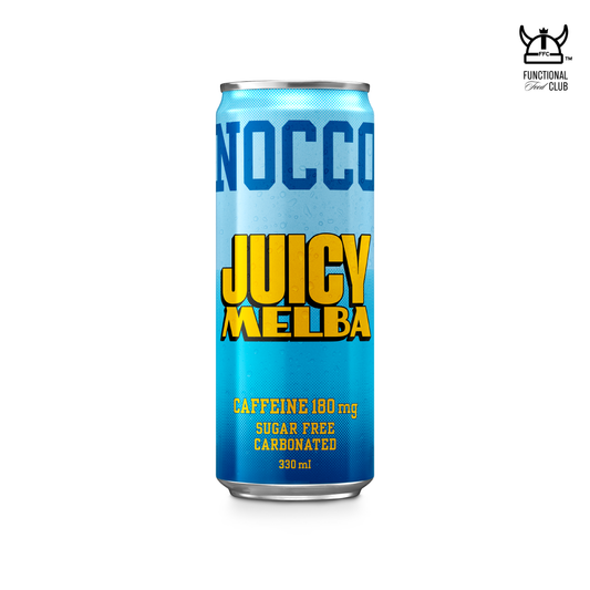 NOCCO BCAA Multi-vitamins Performance Drink - JUICY MELBA (Caffeinated) 1 Can