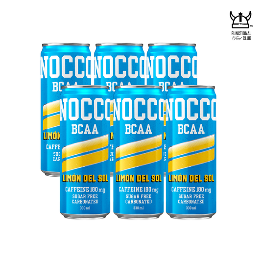 NOCCO BCAA Multi-vitamins Performance Drink - Limón Del Sol (Caffeinated) 6 Cans