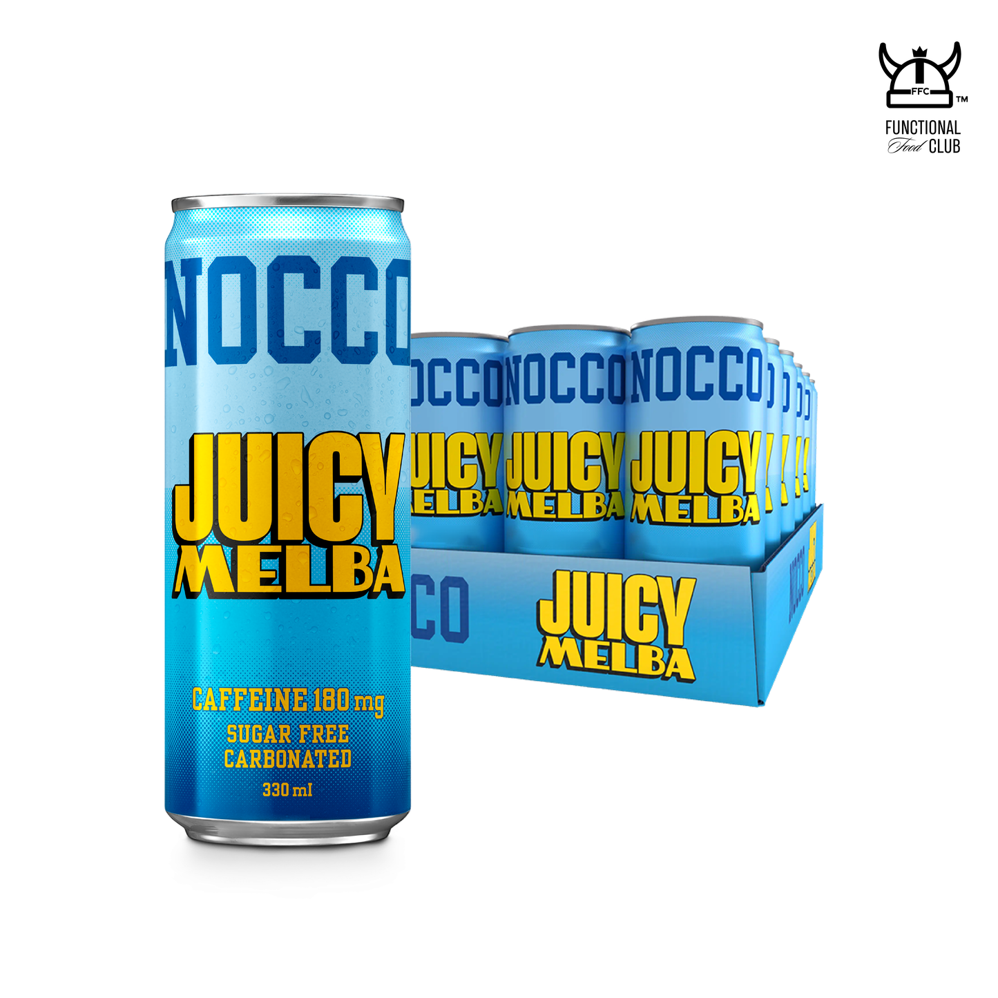 SUPER SAVING NOCCO BCAA Multi-vitamins Performance Drink - JUICY MELBA (Caffeinated) 24 Cans