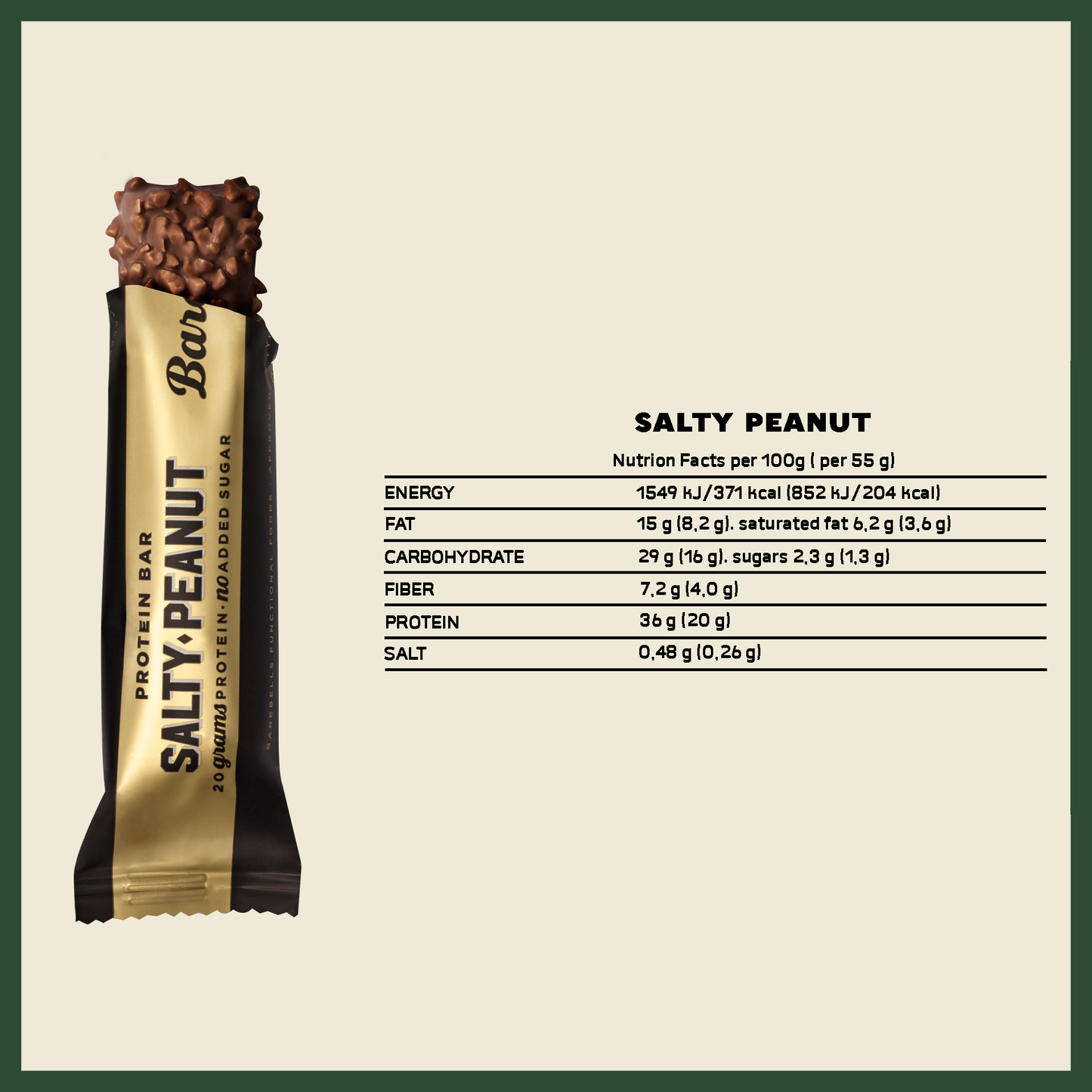 Barebells Protein Bar - Salty Peanut (3 Bars)
