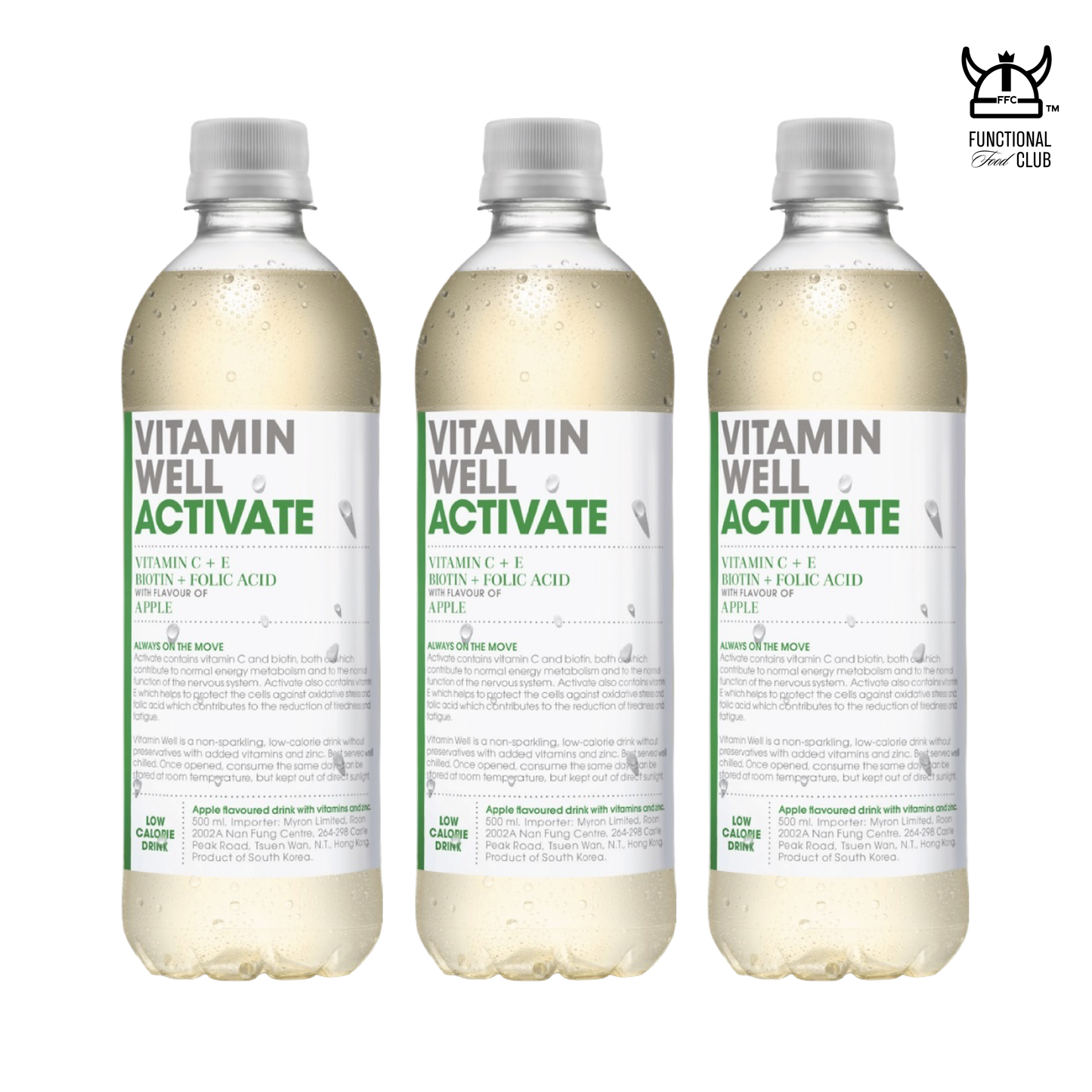 Vitamin Well Activate 500ml - 3 bottles