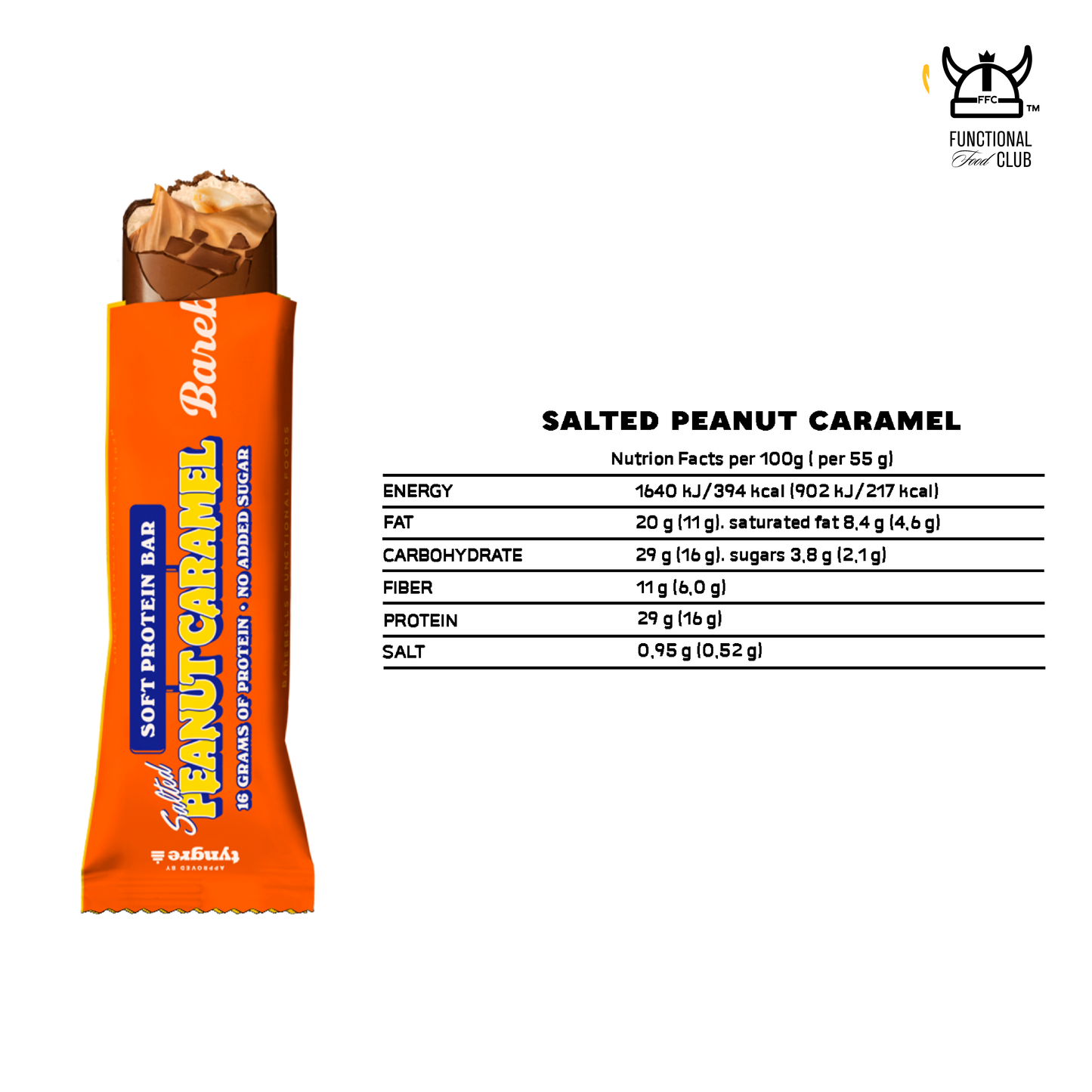 Barebells Soft Protein Bar ( NEW )- Salted Peanut Caramel (1 Box -12 bars)