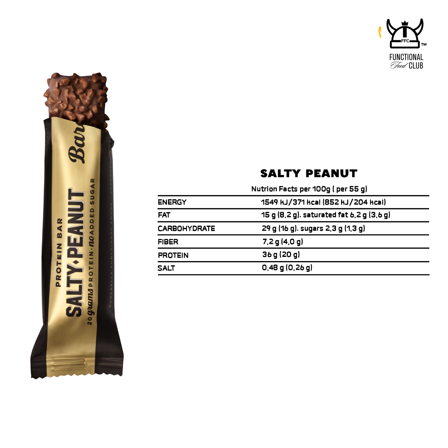 Barebells Protein Bar - Salty Peanut (3 Bars)