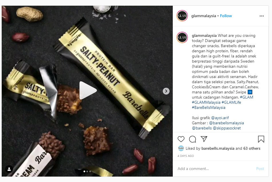 Barebells On GLAM Malaysia!