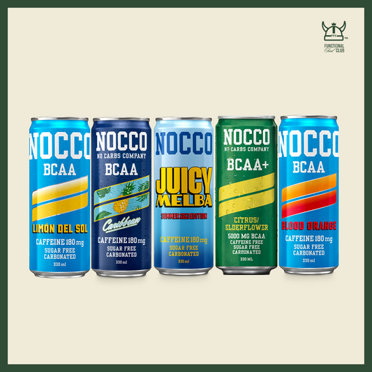 NOCCO BCAA Multi-vitamins Performance Drink - Tasting Kit 5 Cans