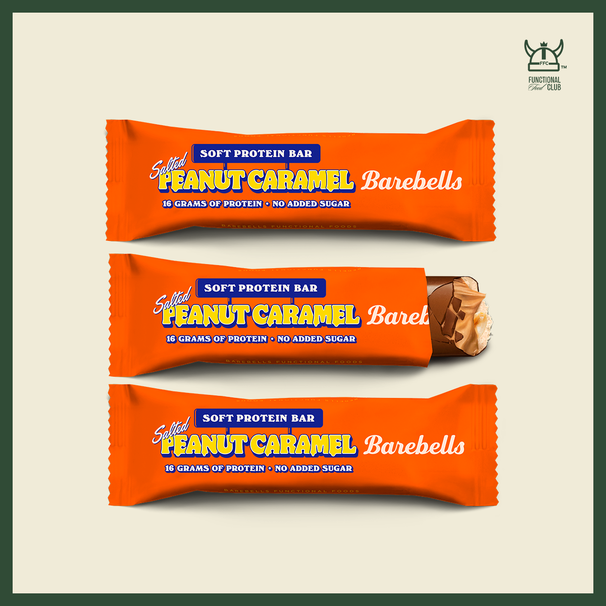 Barebells Soft Protein Bar ( NEW ) - Salted Peanut Caramel (3 Bars)