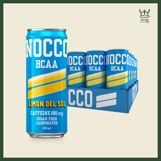NOCCO BCAA Multi-vitamins Performance Drink - Limón Del Sol (Caffeinated) 24 Cans
