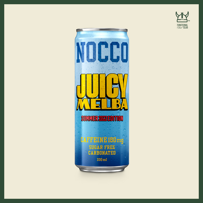 NOCCO BCAA Multi-vitamins Performance Drink - JUICY MELBA (Caffeinated) 1 Can