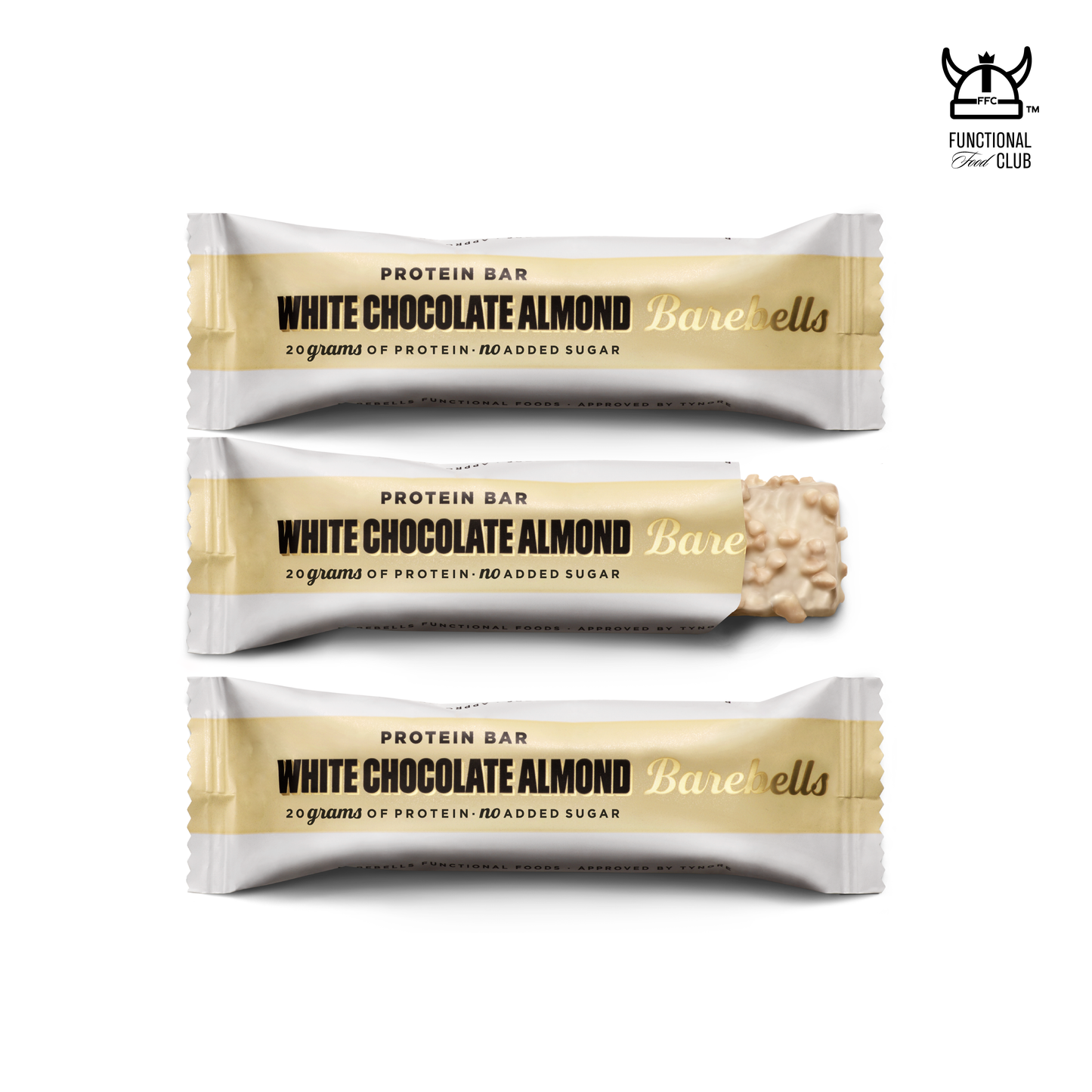 Barebells Protein Bar - White Chocolate Almond (3 Bars)