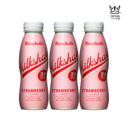 [Barebells] Lactose Free & No Added Sugar Milkshake -Strawberry (3 bottles)