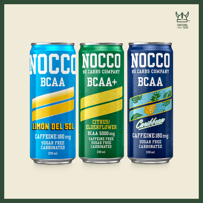 NOCCO BCAA Multi-vitamins Performance Drink - Mix Flavours 3 Cans
