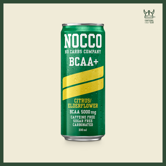 NOCCO BCAA Multi-vitamins Performance Drink - Citrus/ Elderflower ( Non-caffeinated) 1 Can