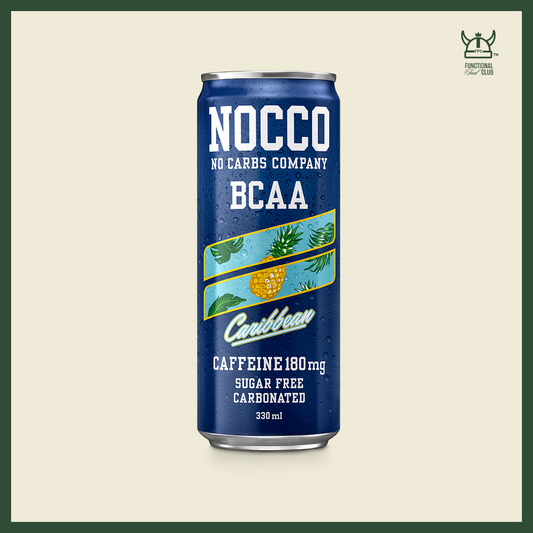 NOCCO BCAA Multi-vitamins Performance Drink - Caribbean (Caffeinated) 1 Can