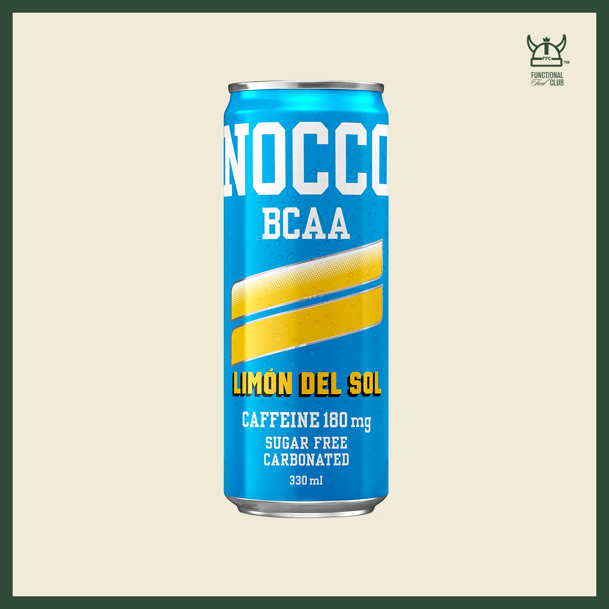 NOCCO BCAA Multi-vitamins Performance Drink - Limón Del Sol (Caffeinated) 1 Can
