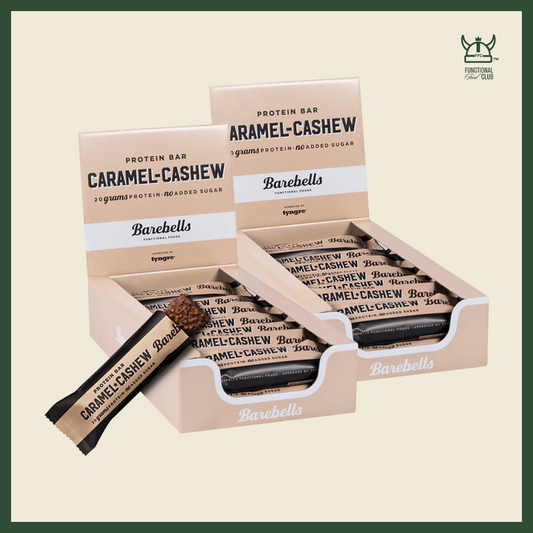 * DOUBLE TROUBLE  * Sweden Barebells Caramel Cashew Protein Bar ( 2 cartons / 24 bars)