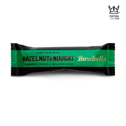 BAREBELLS PROTEIN BAR - HAZELNUT & NOUGAT- 1 BAR