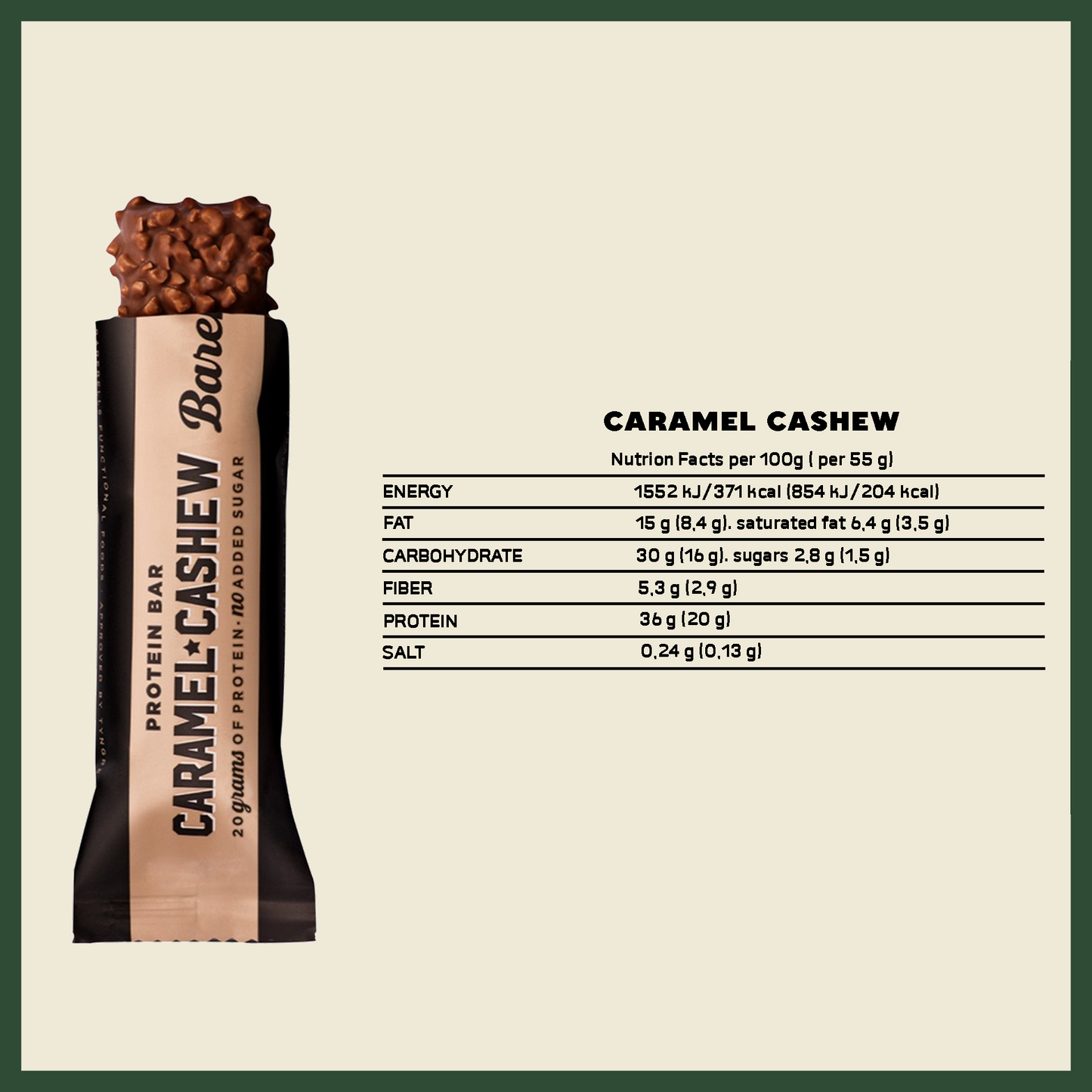 Barebells Protein Bars - Caramel Cashew (1 Box - 12 bars)