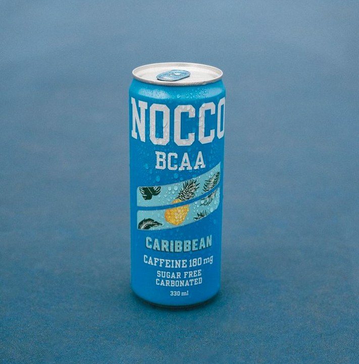 NOCCO BCAA Multi-vitamins Performance Drink - Caribbean (Caffeinated) 3 Cans