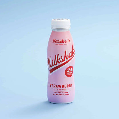 SUPER SAVING Barebells Strawberry Protein Milkshake – Lactose-Free & No Added Sugar (8 x 330ml)