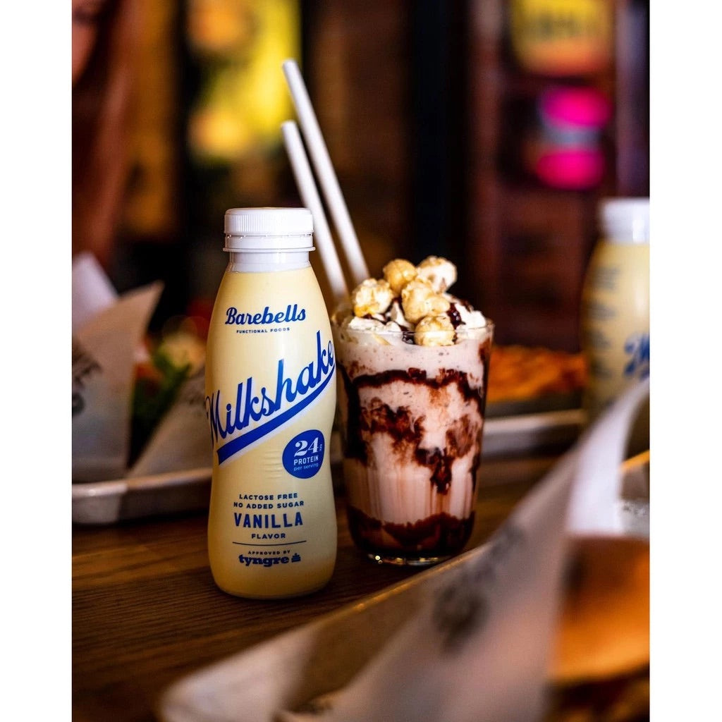 SUPER SAVING Barebells Vanilla Protein Milkshake – Lactose-Free & No Added Sugar (8 x 330ml)