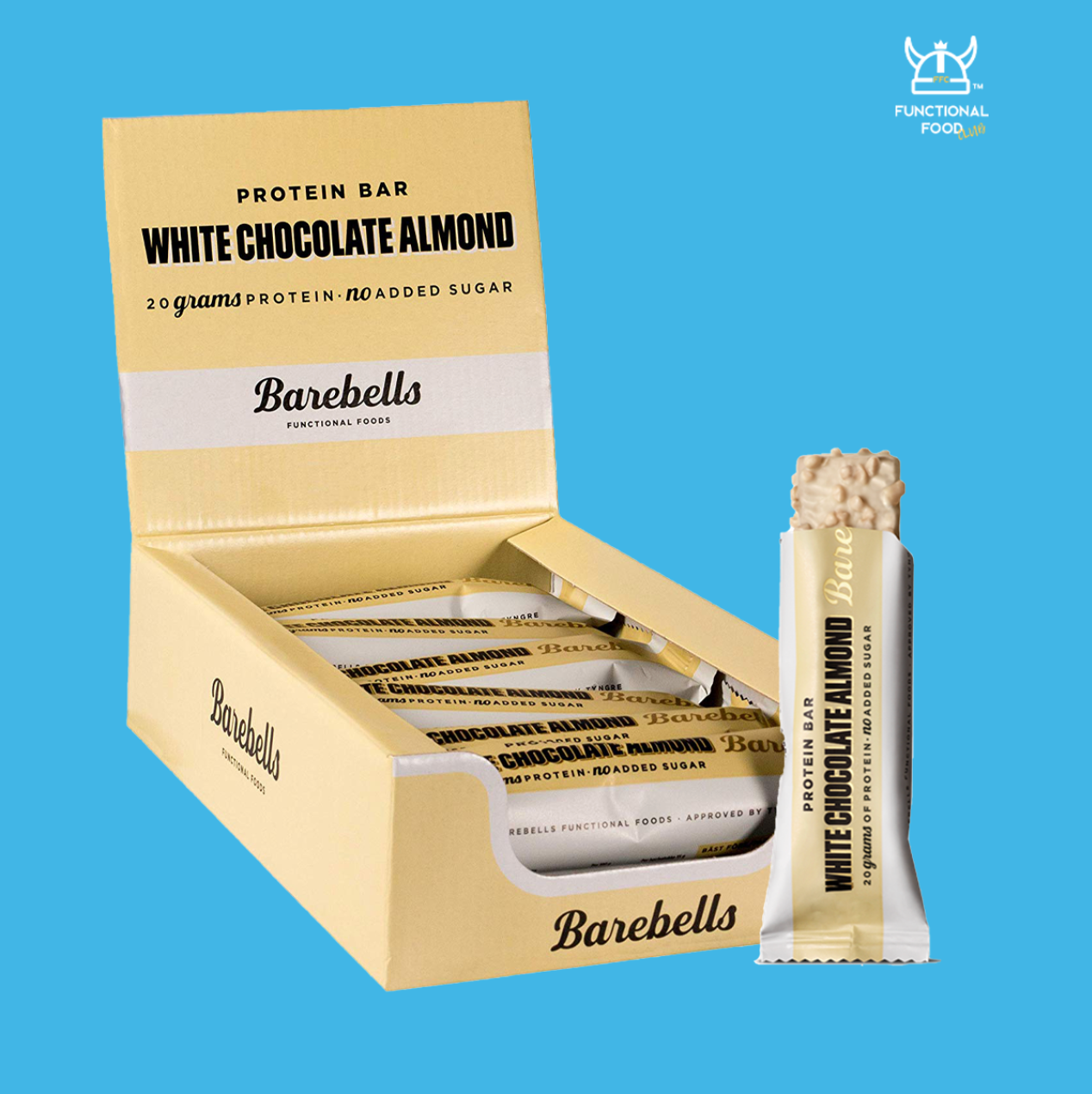 Barebells Mother's Day Special - White Chocolate Almond [1 box - 12 bars] + Strawberry Milkshake [1 carton - 8 btls]