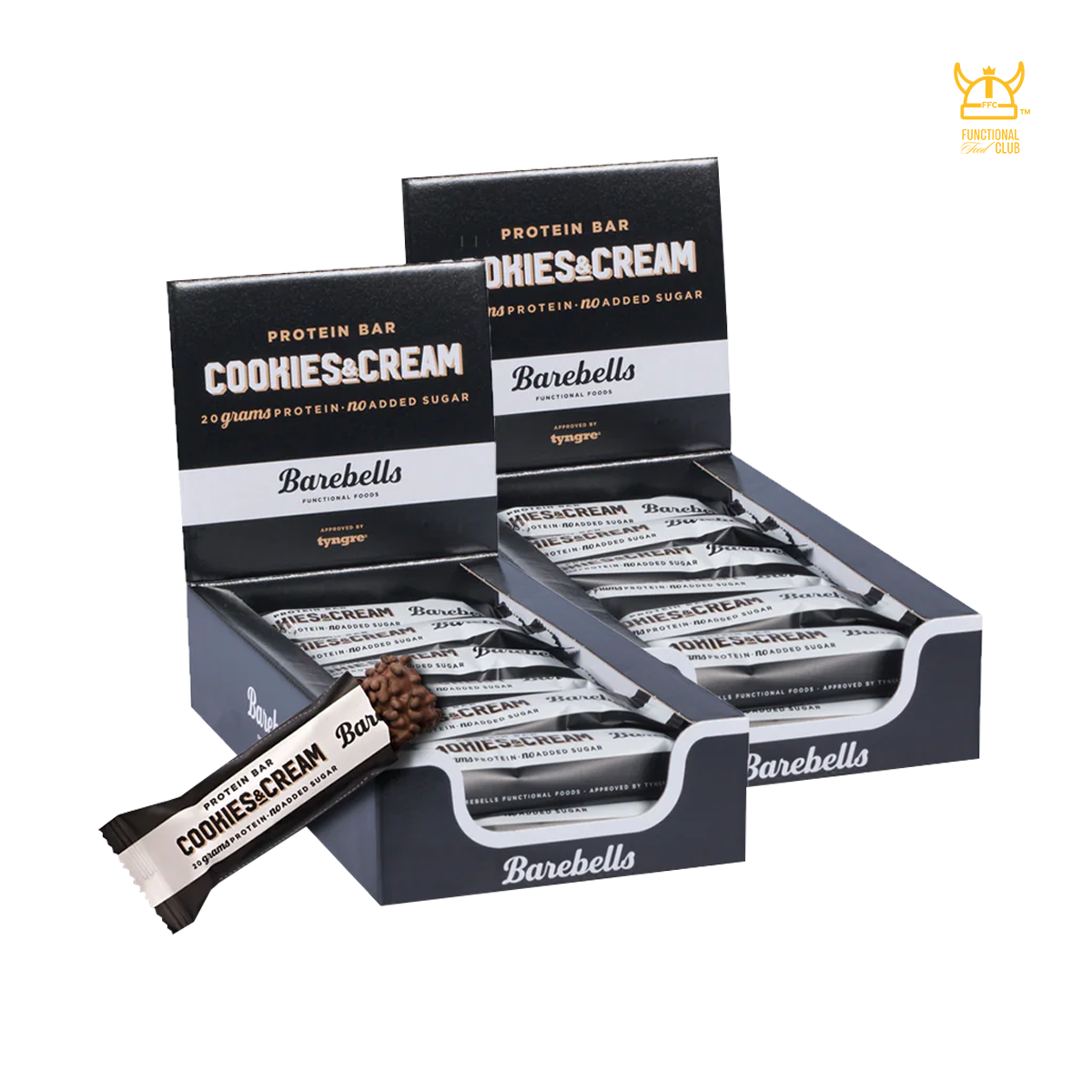 * DOUBLE TROUBLE * Sweden Barebells Cookies & Cream Protein Bar ( 2 cartons / 24 bars)