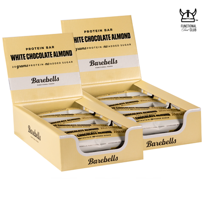 * DOUBLE TROUBLE * Sweden Barebells White Chocolate Almond Protein Bar ( 2 cartons / 24 bars)