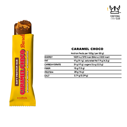 Barebells Soft Protein Bar ( NEW ) - Caramel Choco (3 Bars)