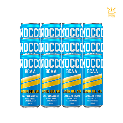 NOCCO BCAA Multi-vitamins Performance Drink - Limón Del Sol (Caffeinated) 12 Cans