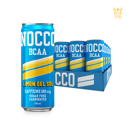 NOCCO BCAA Multi-vitamins Performance Drink - Limón Del Sol (Caffeinated) 24 Cans