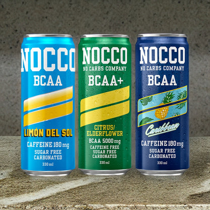 NOCCO BCAA Multi-vitamins Performance Drink - Mix Flavours 3 Cans