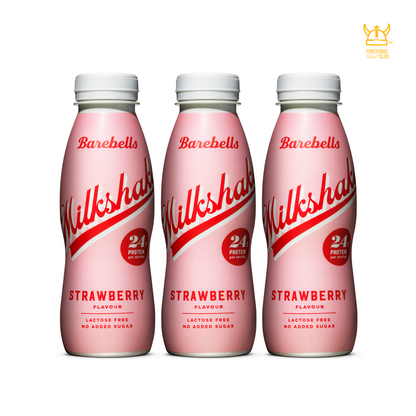 [Barebells] Lactose Free & No Added Sugar Milkshake -Strawberry (3 bottles)