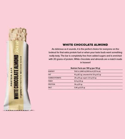 Barebells Protein Bar - White Chocolate Almond (3 Bars)